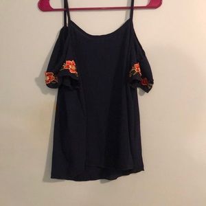 Papaya Floral Tank Top